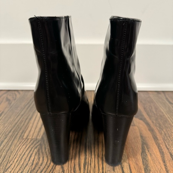 See by Chloe Patent Leather Gold Buckle Heeled Boots size 38 - Picture 5 of 8
